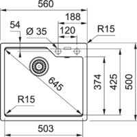 Franke Urban UBG 610-56 (оникс) Image #2