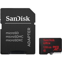 SanDisk Ultra microSDXC 128GB Class 10 + адаптер (SDSQUNC-128G-GN6MA)