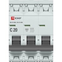 EKF PROxima ВА 47-63N 3P 20А (C) 6кА M636320C Image #2