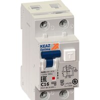 КЭАЗ OptiDin D63 2P (1P+N) C 6А 30мА тип A 6кА УХЛ4 103505