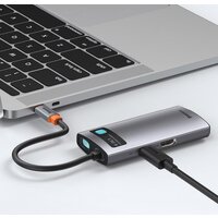 Baseus Metal Gleam Series 4 in 1 Multifunctional Type-C CAHUB-CY0G Image #9