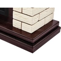 Firelight Bricks 25 (камень бежевый/шпон темный дуб) Image #6