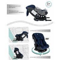 Amarobaby Brilliant Isofix AMARO-2003-BrSi (синий) Image #4