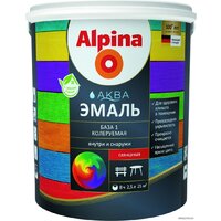 Alpina Аква колеруемая. База 1 2.5 л (белый, шелковисто-матовый)