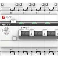 EKF PROxima АД-32 3P+N 40А30мА DA32-40-30-4P-pro Image #3