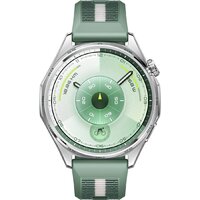 Huawei Watch GT 6 46 мм (серебристый, с зеленым плетеным ремешком, международная версия) Image #2
