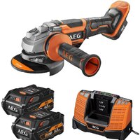 AEG Powertools BEWS 18-125BLPX-602C 4935464422 (с 2-мя АКБ, кейс)