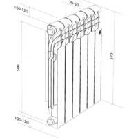Royal Thermo Revolution A 500 - 6 секций Image #6