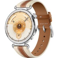 Huawei Watch GT 6 41 мм (серебристый, с коричневым кожаным ремешком, международная версия)