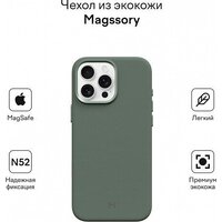Magssory Eco Leather Case Khaki для iPhone 16 Pro CLT028k Image #2