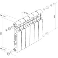 Royal Thermo Revolution A 350 - 4 секций Image #6