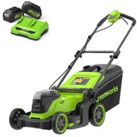 Greenworks GD24X2LM411K4 2520907UD (с 2-мя АКБ) Image #1