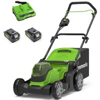 Greenworks G24X2LM41K8 2512607UD (с 2-мя АКБ)