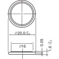 Panasonic CR2016 CR-2016EL/1B Image #2