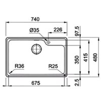 Franke Bell BCX 610-74 TL 101.0689.946 Image #2