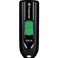 Transcend JetFlash 790C 64GB (черный/зеленый)