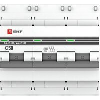 EKF PROxima ВА 47-100 3P 50А (C) 10kA mcb47100-3-50C-pro Image #4