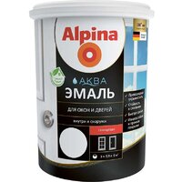 Alpina Аква для окон и дверей глянцевая 2.5 л (белый глянцевый)