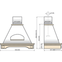Elikor Бельведер Флореале 60П-650-П3Д (бежевый/дуб неокрашенный) (943805) Image #2