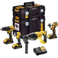 DeWalt DCK440L3T (винтоверт, перфоратор, шуруповерт, фонарь, 3 АКБ, кейс)