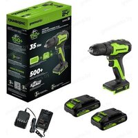 Greenworks GD24DD35K2 3704007CUC (с 2-мя АКБ) Image #5