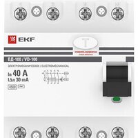 EKF PROxima ВД-100 4P 40А 30мА elcb-4-40-30-em-pro Image #2