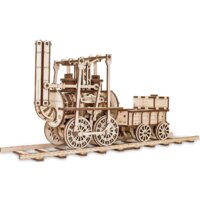 Eco-Wood-Art Локомотив с резиномотором Image #4