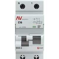 EKF Averes DVA-6 2P 16А 30мА (C) 6кА тип A rcbo6-1pn-16C-30-a-av Image #2