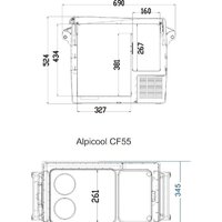 Alpicool CF55 (без адаптера 220В) Image #2