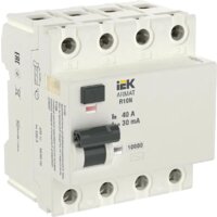 IEK 4P 40А 30мА тип AC AR-R10N-4-040C030