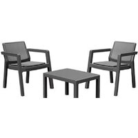 Curver Emily Balcony Set Without Cushions (графит)