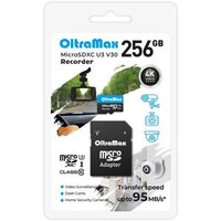 OltraMax Recorder microSDXC 256GB OM256GCSDXC10-U3-V30 (с адаптером)