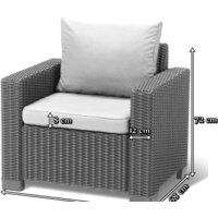 Keter California Chair 231639 (2 шт, коричневый) Image #2