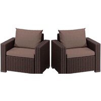 Keter California Chair 231639 (2 шт, коричневый)