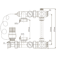 Unipump Насосно-смесительный узел с термостат. стабилизацией MIX LOOP 89 Image #2