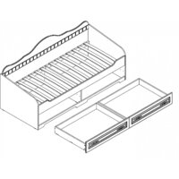 Мебельград Прованс с ящиками (бодега белая/патина премиум) Image #3