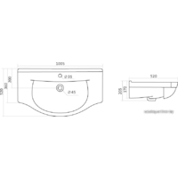 Santek Эльбрус-100 100.5x52 [1.WH11.0.255] Image #2