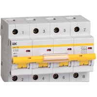 IEK ВА 47-100 100А 4P 10кА С MVA40-4-100-C