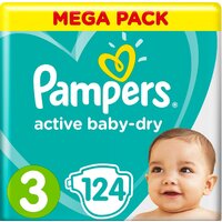 Pampers Active Baby-Dry 3 Midi (124 шт)