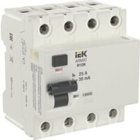 IEK ARMAT R10N 4P 25А 30мА AR-R10N-4-025A030
