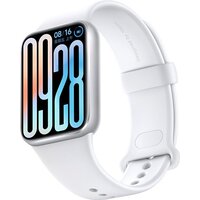 Xiaomi Smart Band 9 Pro M2401B1 (серебристый, с белым силиконовым ремешком, китайская версия)