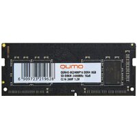 QUMO 8GB DDR4 SODIMM PC4-19200 QUM4S-8G2400P16