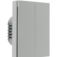 Aqara Smart Wall Switch H1 двухклавишный без нейтрали (серый) Image #1