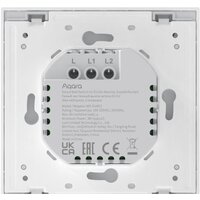 Aqara Smart Wall Switch H1 двухклавишный без нейтрали (серый) Image #3