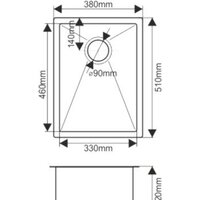 Melana ProfLine D5138HB (сатин графит, глубина 22 см, сталь 1.2 мм) Image #3