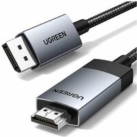 Ugreen DP119 DisplayPort - HDMI 25491 (3 м, черный) Image #2