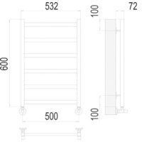 TERMINUS Аврора П6 500x600 нп (хром) Image #3