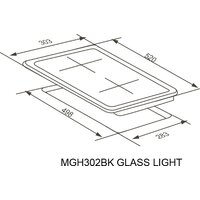 Meferi MGH302BK Glass Light Image #15