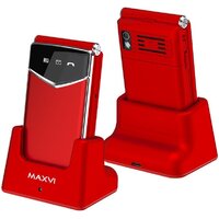 Maxvi E11ds (красный/серебристый)