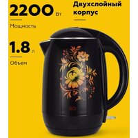 BQ KT1702P (черный/цветы)